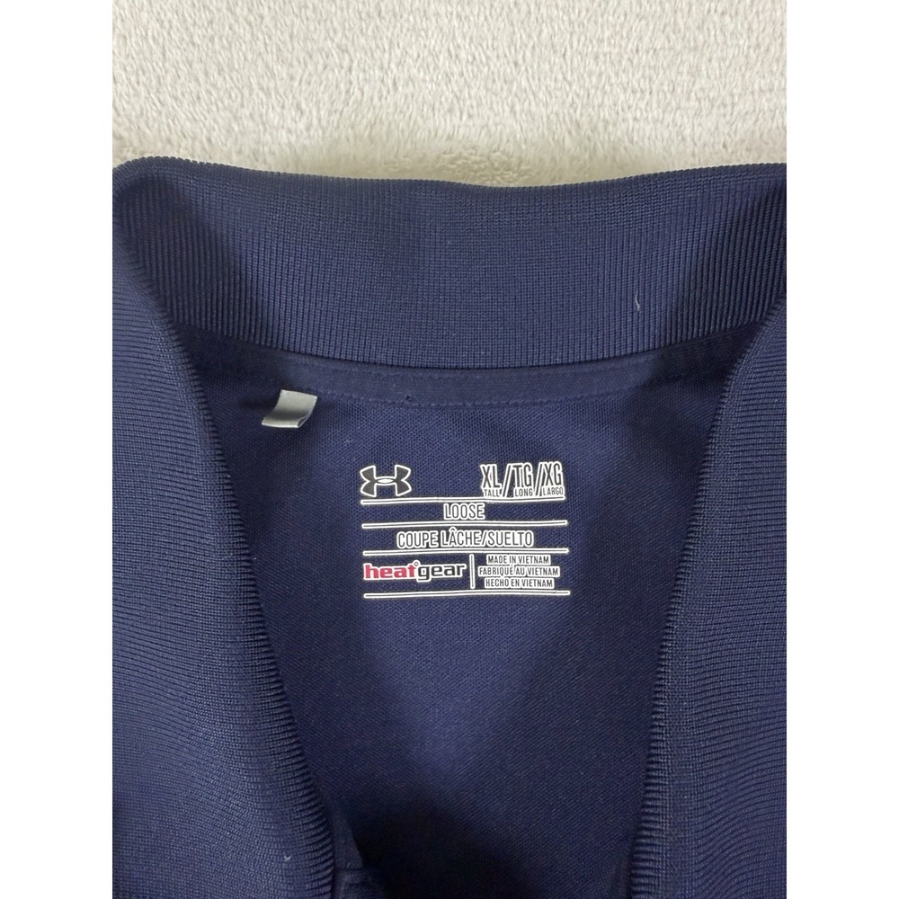 Under Armour‎ HeatGear Men's XL Polo Shirt Blue Performance Golf Athletic - Picture 3 of 16